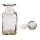 Square Shaped Flower Decorative Glass Bottle